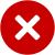 ìcone X vermelho ìcone X vermelho